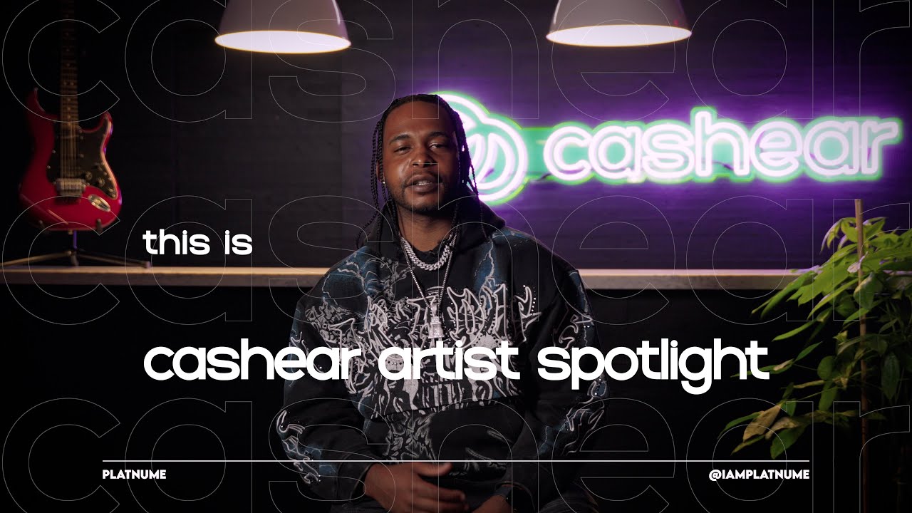 Platnume in a graphic hoodie and layered chains on the Artist Spotlight set
