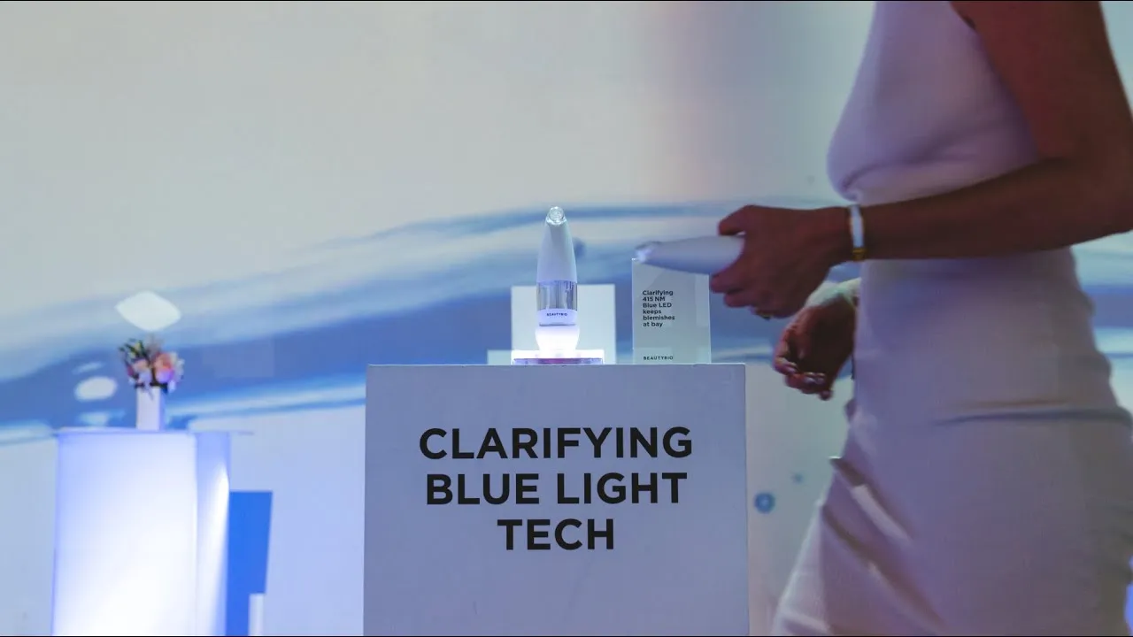 Title frame of the BeautyBio GLOfacial launch recap at Lume Studios