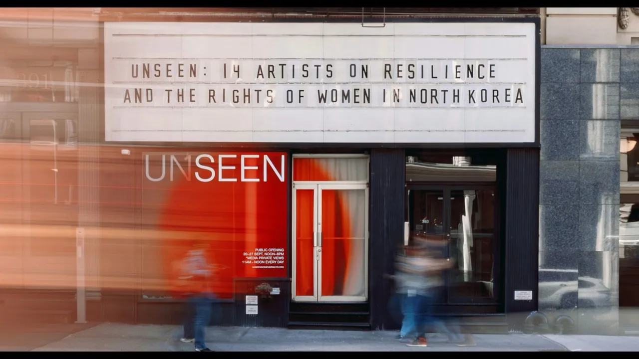 Title frame of the UNSEEN exhibition recap at Lume Studios