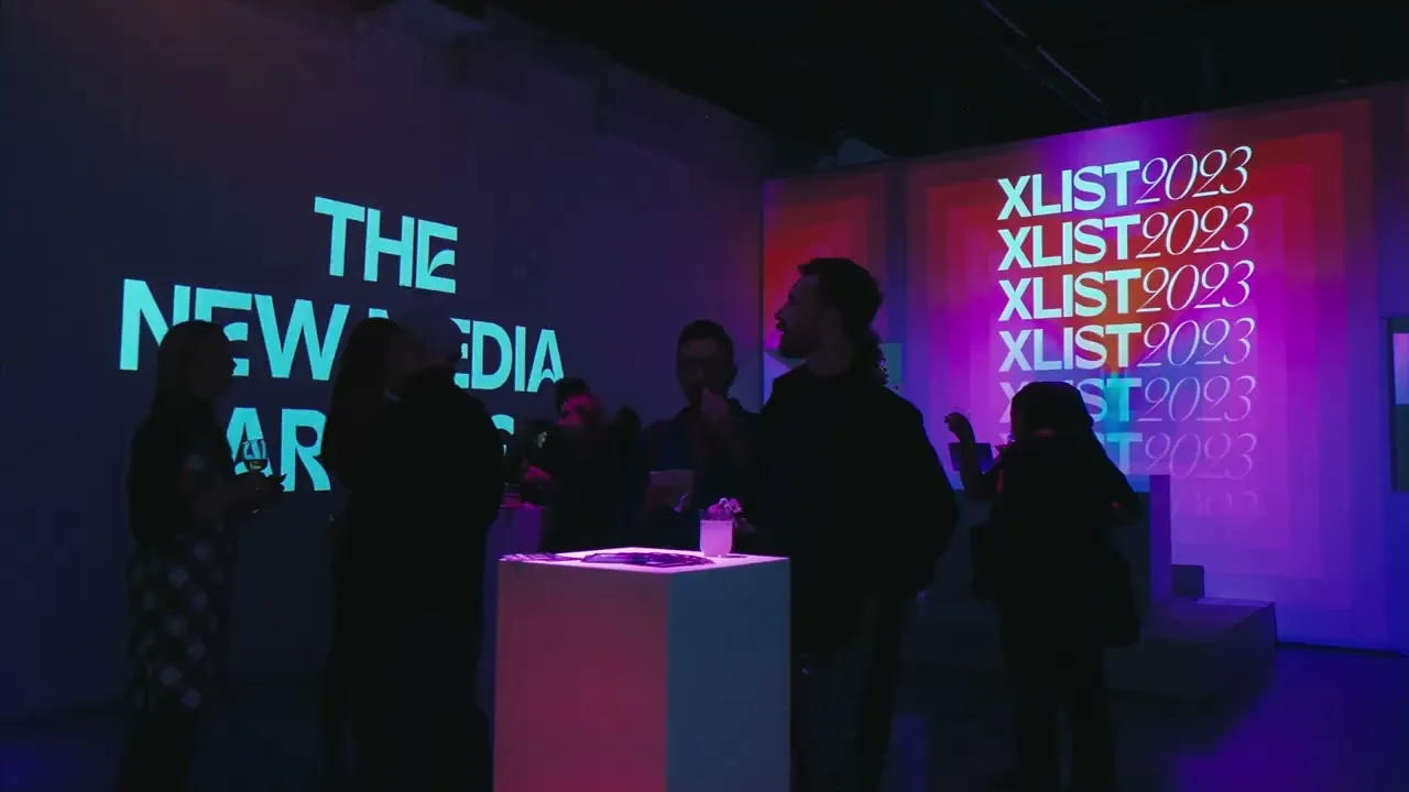 Title frame of The XLIST recap at Lume Studios